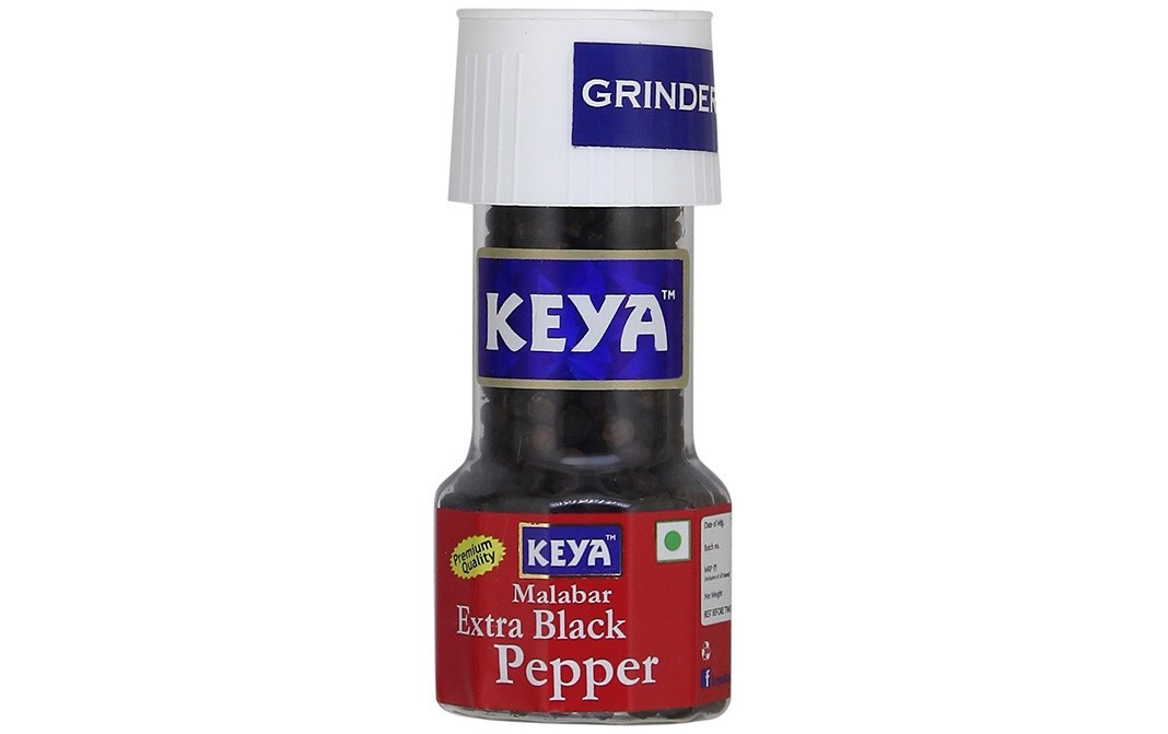 Keya Malabar Extra Black Pepper   Plastic Bottle  40 grams